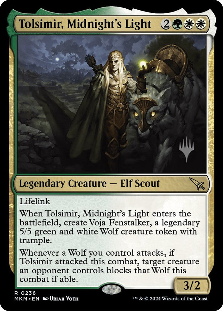 Tolsimir, Midnight's Light (Promo Pack) [Murders at Karlov Manor Promos] Magic: The Gathering