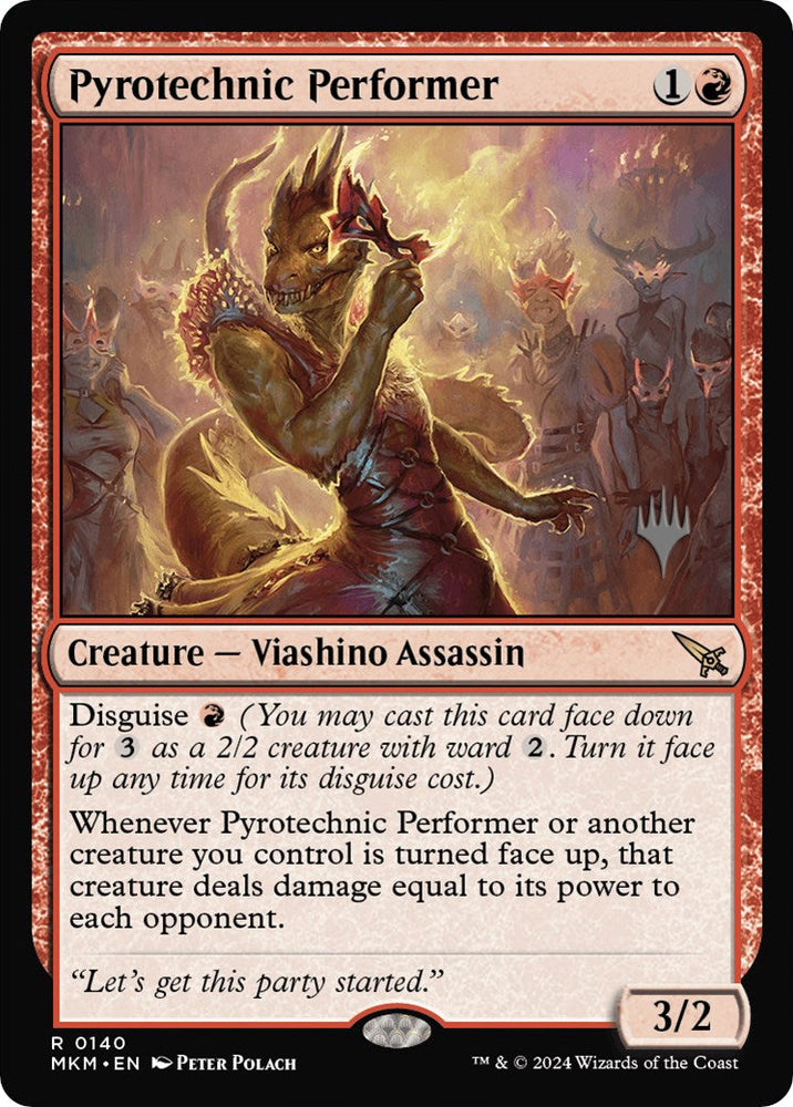 Pyrotechnic Performer (Promo Pack) [Murders at Karlov Manor Promos] Magic: The Gathering