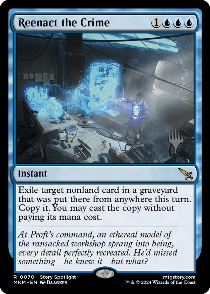 Reenact the Crime (Promo Pack) [Murders at Karlov Manor Promos] Magic: The Gathering