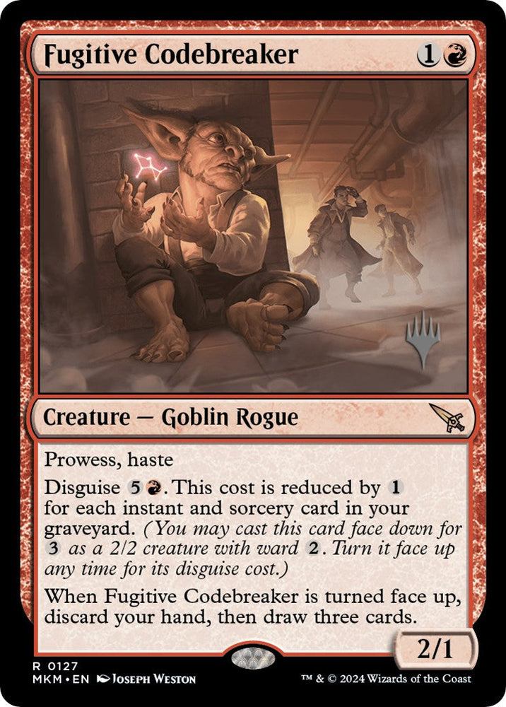 Fugitive Codebreaker (Promo Pack) [Murders at Karlov Manor Promos] Magic: The Gathering