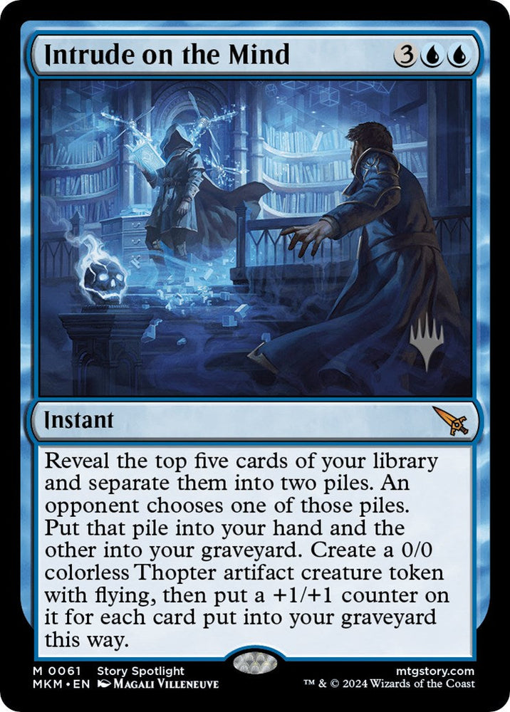Intrude on the Mind (Promo Pack) [Murders at Karlov Manor Promos] Magic: The Gathering