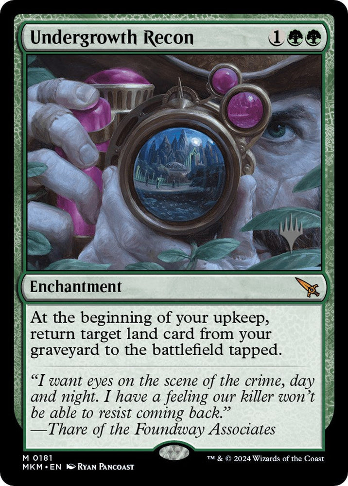Undergrowth Recon (Promo Pack) [Murders at Karlov Manor Promos] Magic: The Gathering