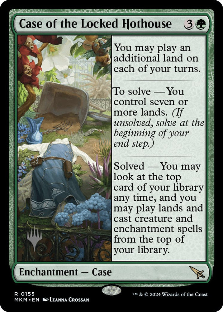 Case of the Locked Hothouse (Promo Pack) [Murders at Karlov Manor Promos] Magic: The Gathering