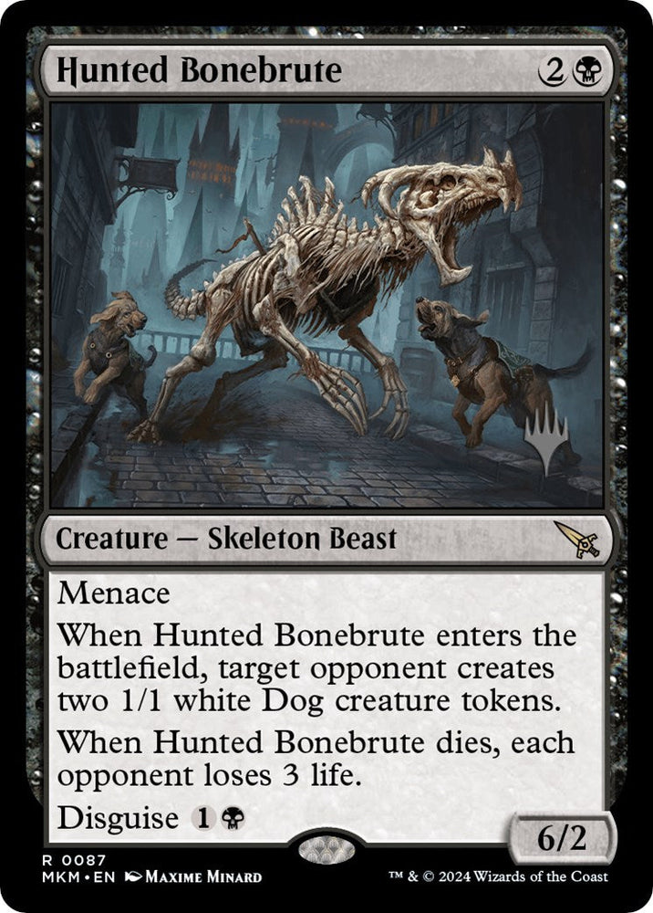 Hunted Bonebrute (Promo Pack) [Murders at Karlov Manor Promos] Magic: The Gathering