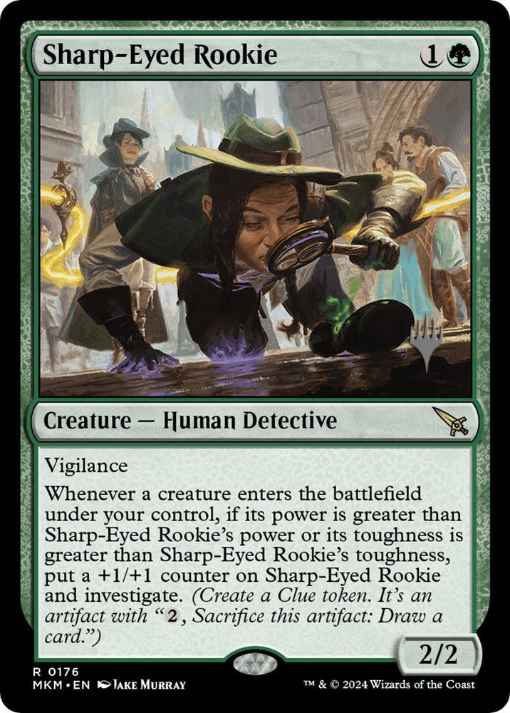 Sharp-Eyed Rookie (Promo Pack) [Murders at Karlov Manor Promos] Magic: The Gathering