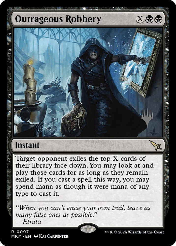 Outrageous Robbery (Promo Pack) [Murders at Karlov Manor Promos] Magic: The Gathering