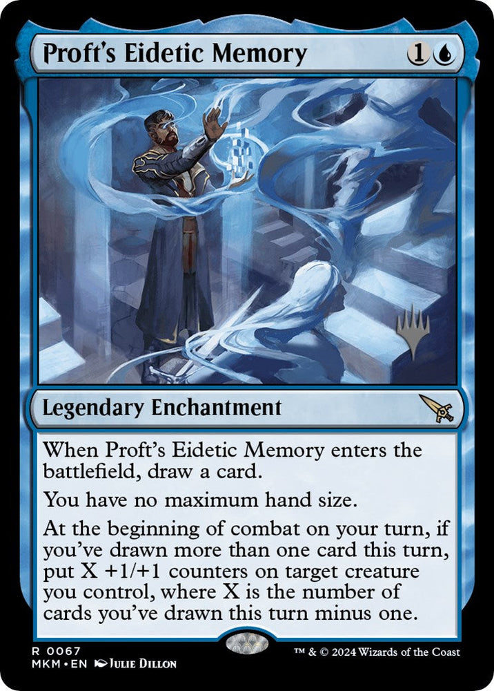 Proft's Eidetic Memory (Promo Pack) [Murders at Karlov Manor Promos] Magic: The Gathering