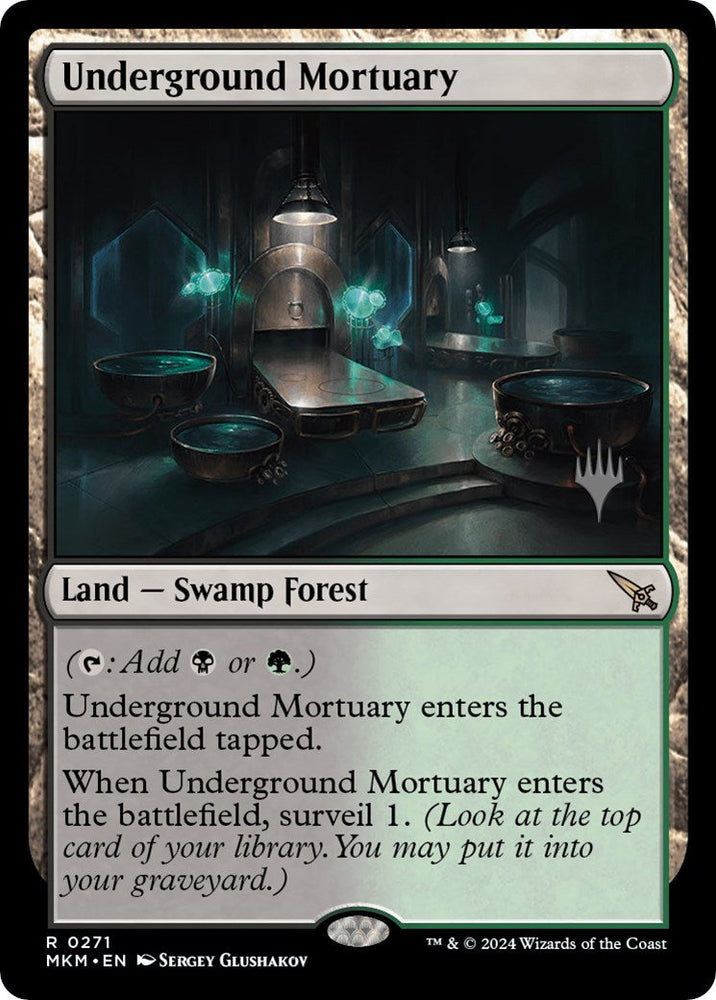Underground Mortuary (Promo Pack) [Murders at Karlov Manor Promos] Magic: The Gathering