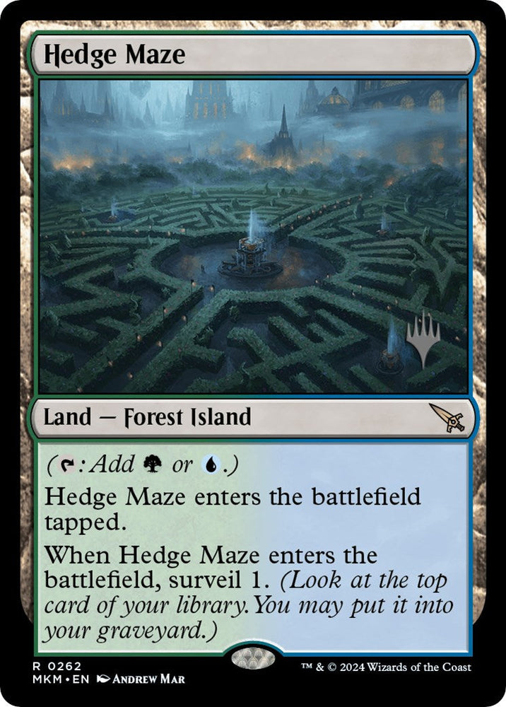 Hedge Maze (Promo Pack) [Murders at Karlov Manor Promos] Magic: The Gathering