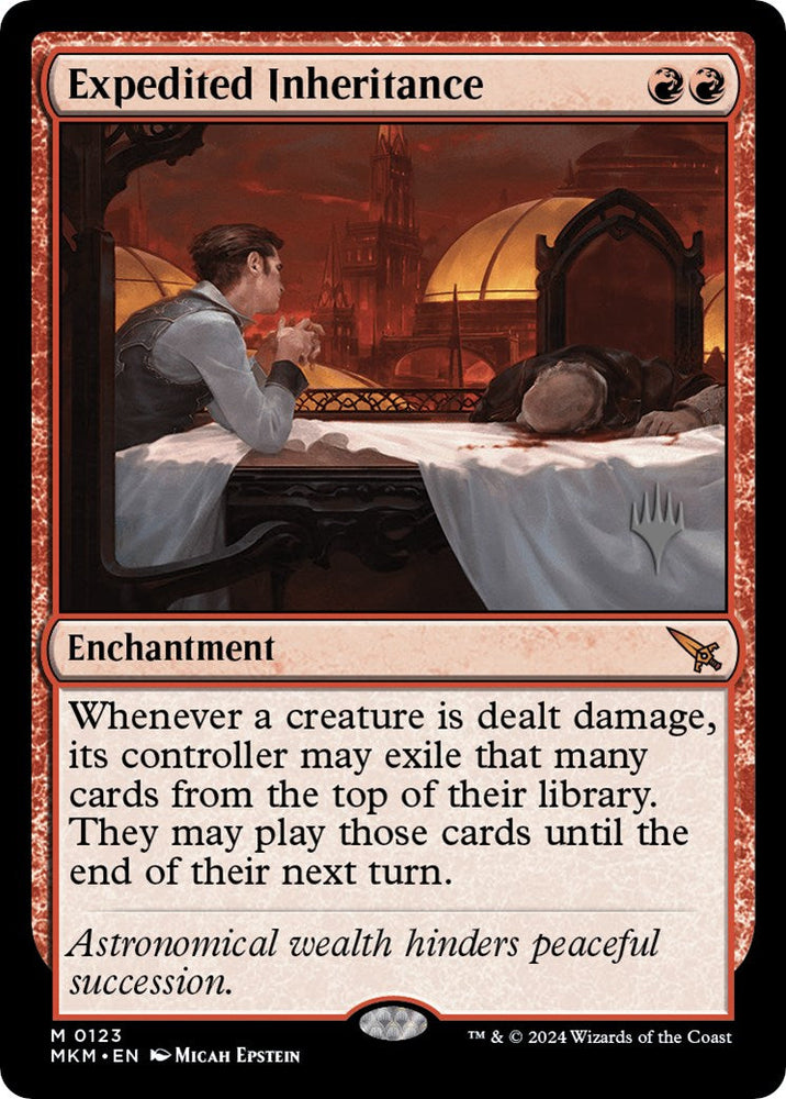 Expedited Inheritance (Promo Pack) [Murders at Karlov Manor Promos] Magic: The Gathering