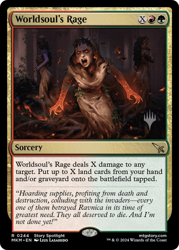 Worldsoul's Rage (Promo Pack) [Murders at Karlov Manor Promos] Magic: The Gathering
