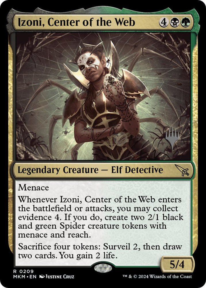 Izoni, Center of the Web (Promo Pack) [Murders at Karlov Manor Promos] Magic: The Gathering