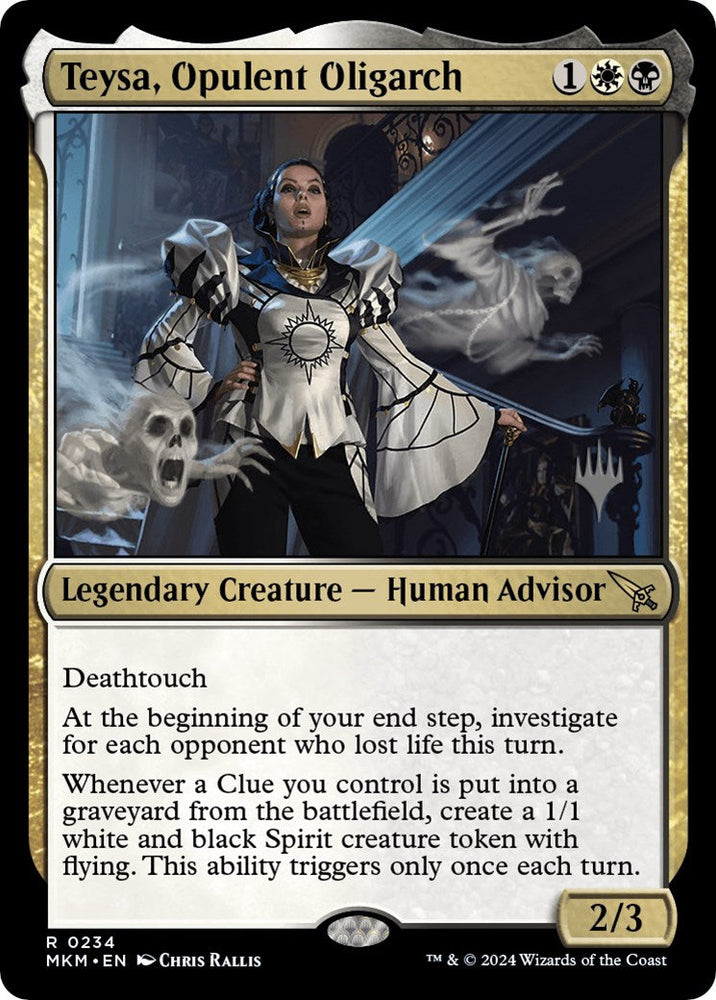 Teysa, Opulent Oligarch (Promo Pack) [Murders at Karlov Manor Promos] Magic: The Gathering