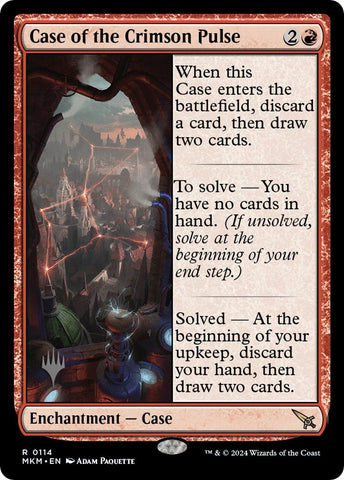 Case of the Crimson Pulse (Promo Pack) [Murders at Karlov Manor Promos] Magic: The Gathering