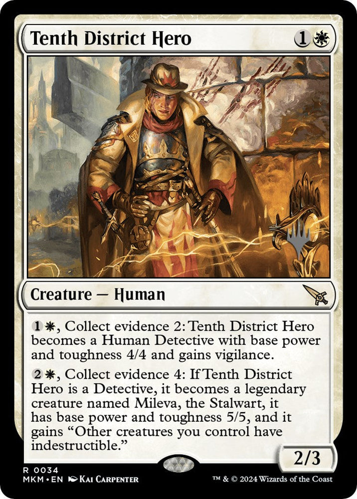 Tenth District Hero (Promo Pack) [Murders at Karlov Manor Promos] Magic: The Gathering