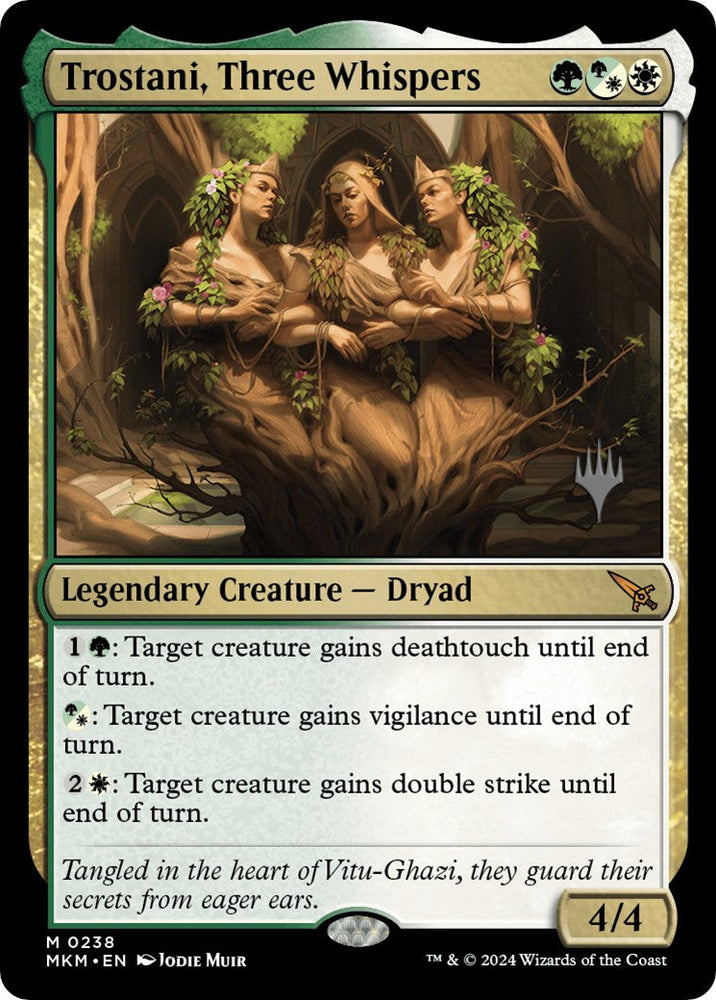 Trostani, Three Whispers (Promo Pack) [Murders at Karlov Manor Promos] Magic: The Gathering