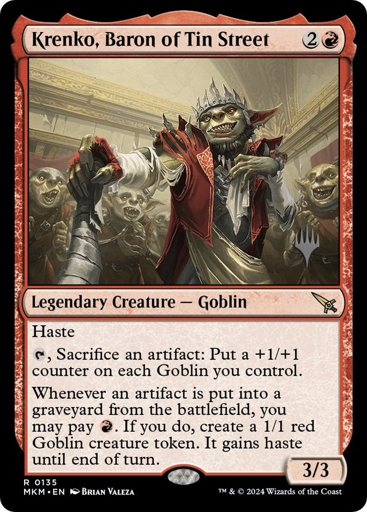 Krenko, Baron of Tin Street (Promo Pack) [Murders at Karlov Manor Promos] Magic: The Gathering
