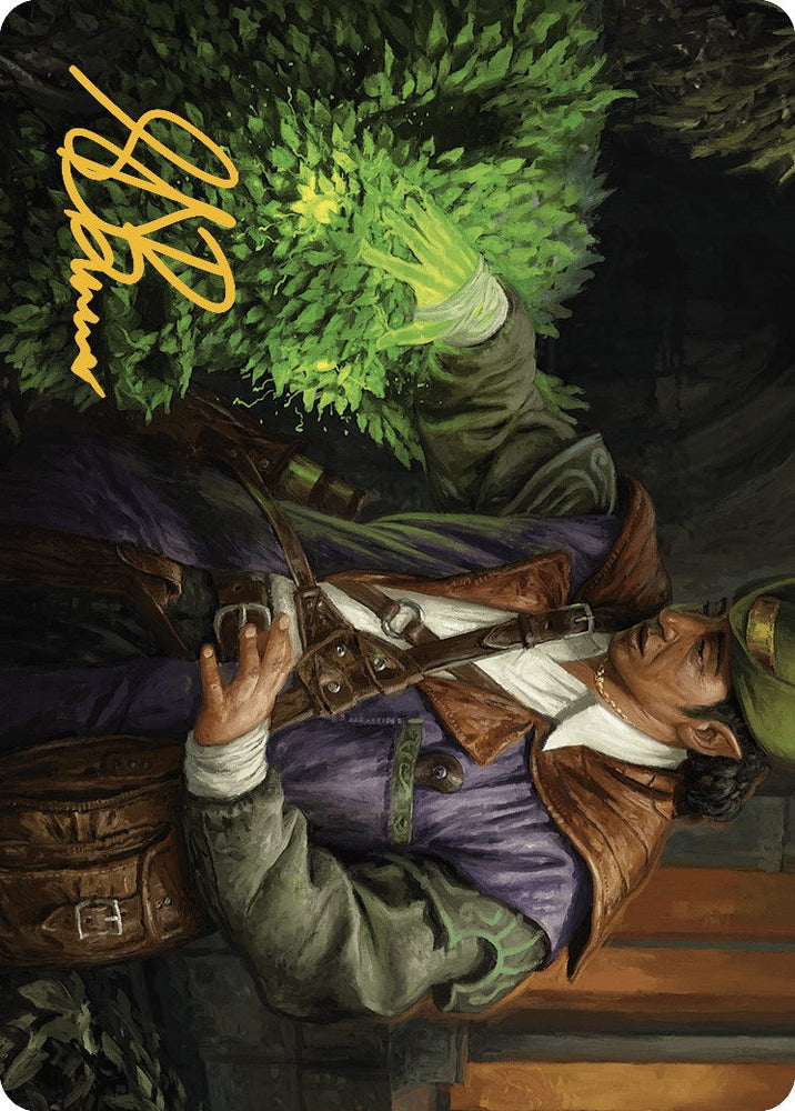 Hedge Whisperer Art Card (Gold-Stamped Signature) [Murders at Karlov Manor Art Series] Magic: The Gathering