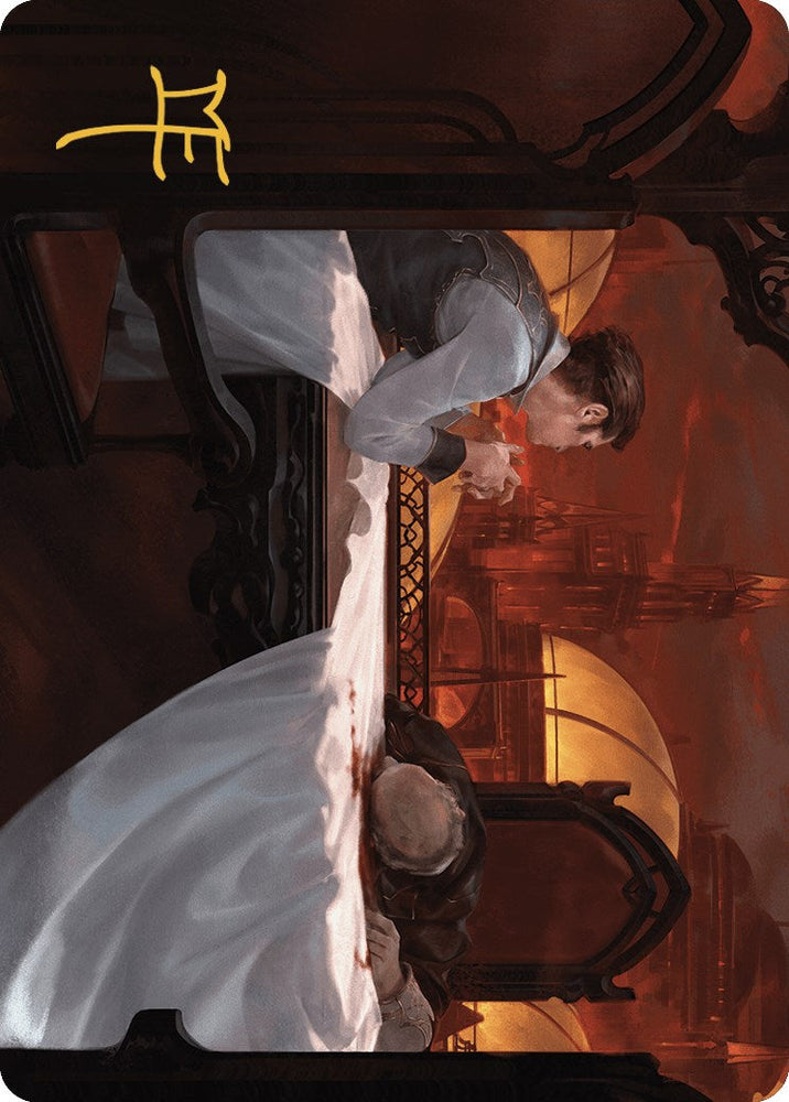 Expedited Inheritance Art Card (Gold-Stamped Signature) [Murders at Karlov Manor Art Series] Magic: The Gathering
