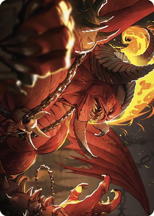 Rakdos, Patron of Chaos Art Card (45/49) [Murders at Karlov Manor Art Series] Magic: The Gathering