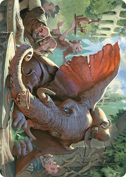 Loxodon Eavesdropper Art Card [Murders at Karlov Manor Art Series] Magic: The Gathering