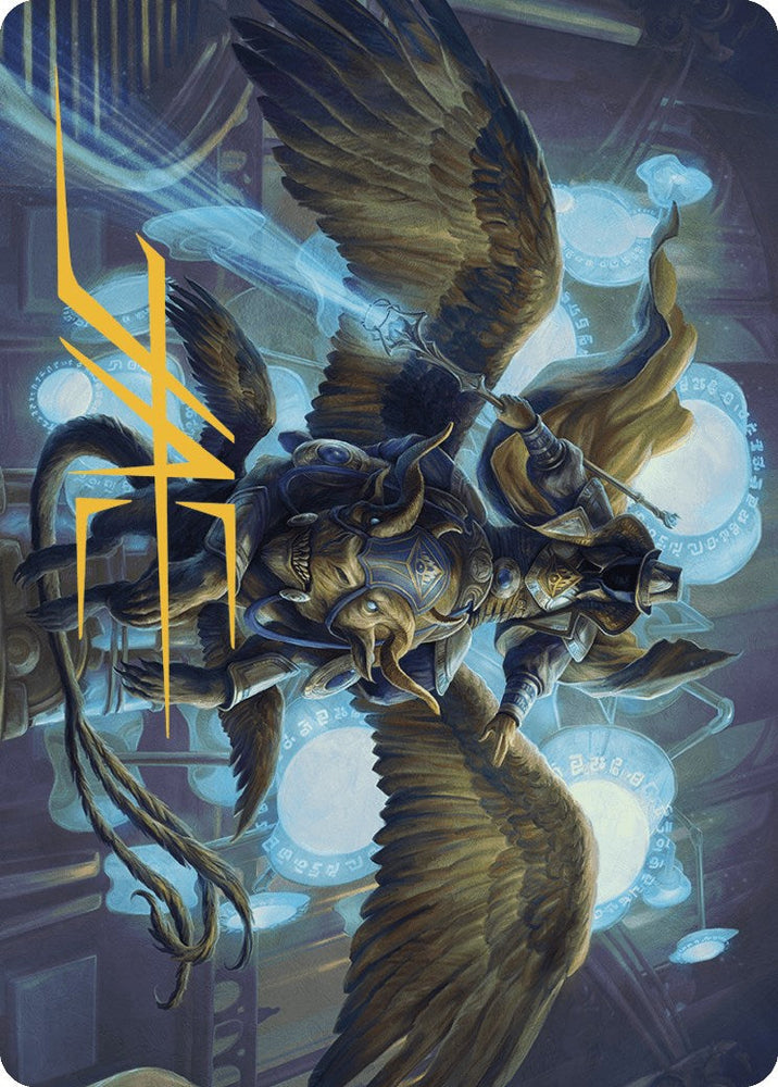 Ezrim, Agency Chief Art Card (Gold-Stamped Signature) [Murders at Karlov Manor Art Series] Magic: The Gathering