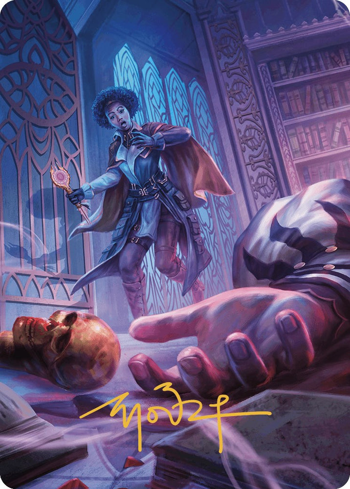 Deadly Complication Art Card (Gold-Stamped Signature) [Murders at Karlov Manor Art Series] Magic: The Gathering