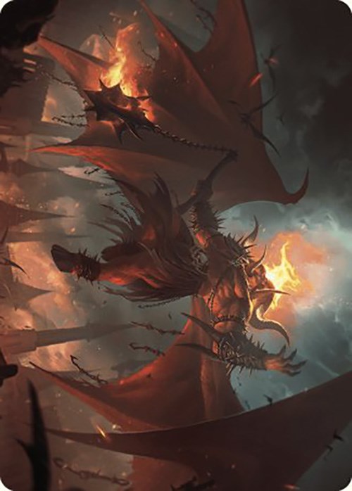 Rakdos, Patron of Chaos Art Card (22/49) [Murders at Karlov Manor Art Series] Magic: The Gathering