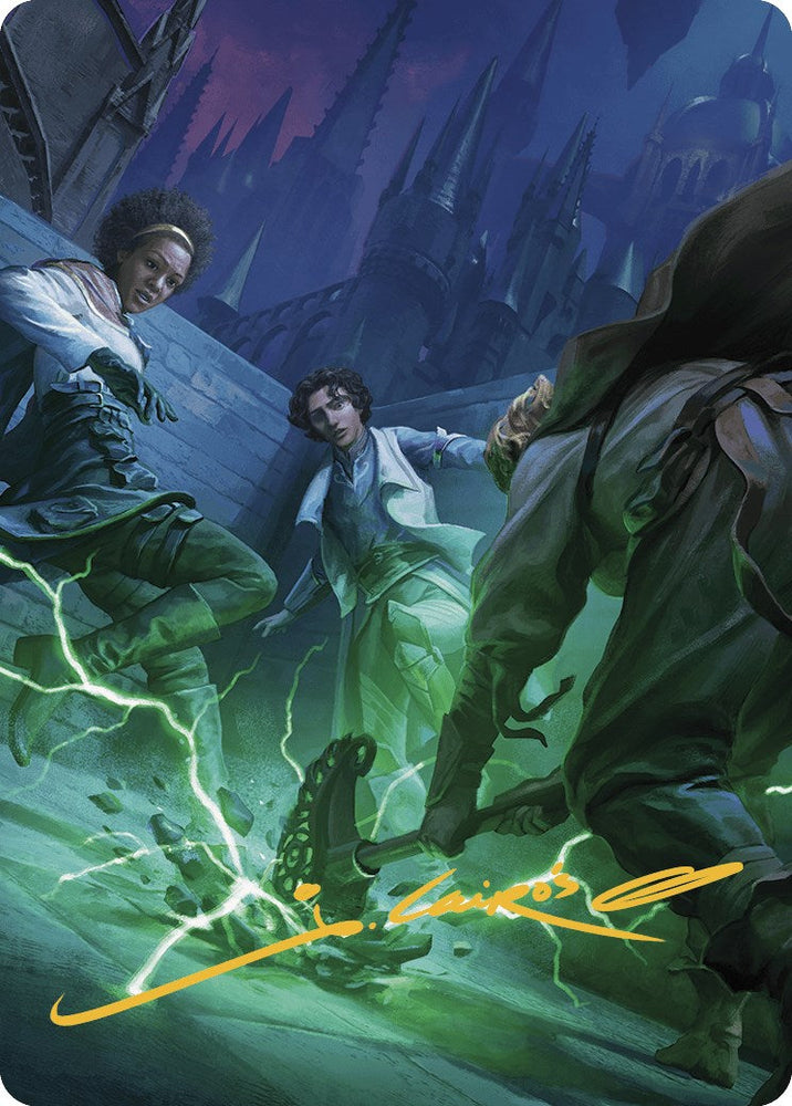 Fanatical Strength Art Card (Gold-Stamped Signature) [Murders at Karlov Manor Art Series] Magic: The Gathering