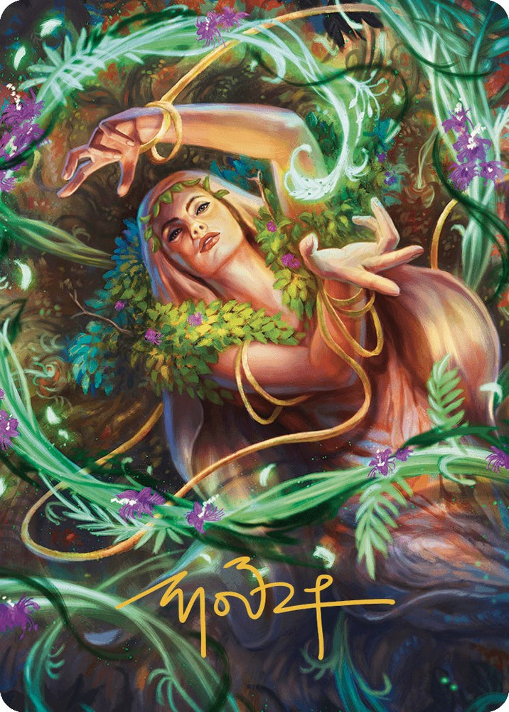 Insidious Roots Art Card (Gold-Stamped Signature) [Murders at Karlov Manor Art Series] Magic: The Gathering