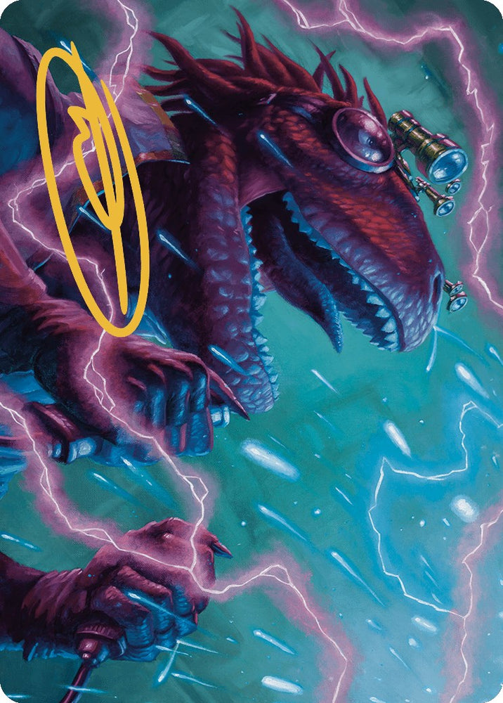 Kylox, Visionary Inventor Art Card (Gold-Stamped Signature) [Murders at Karlov Manor Art Series] Magic: The Gathering