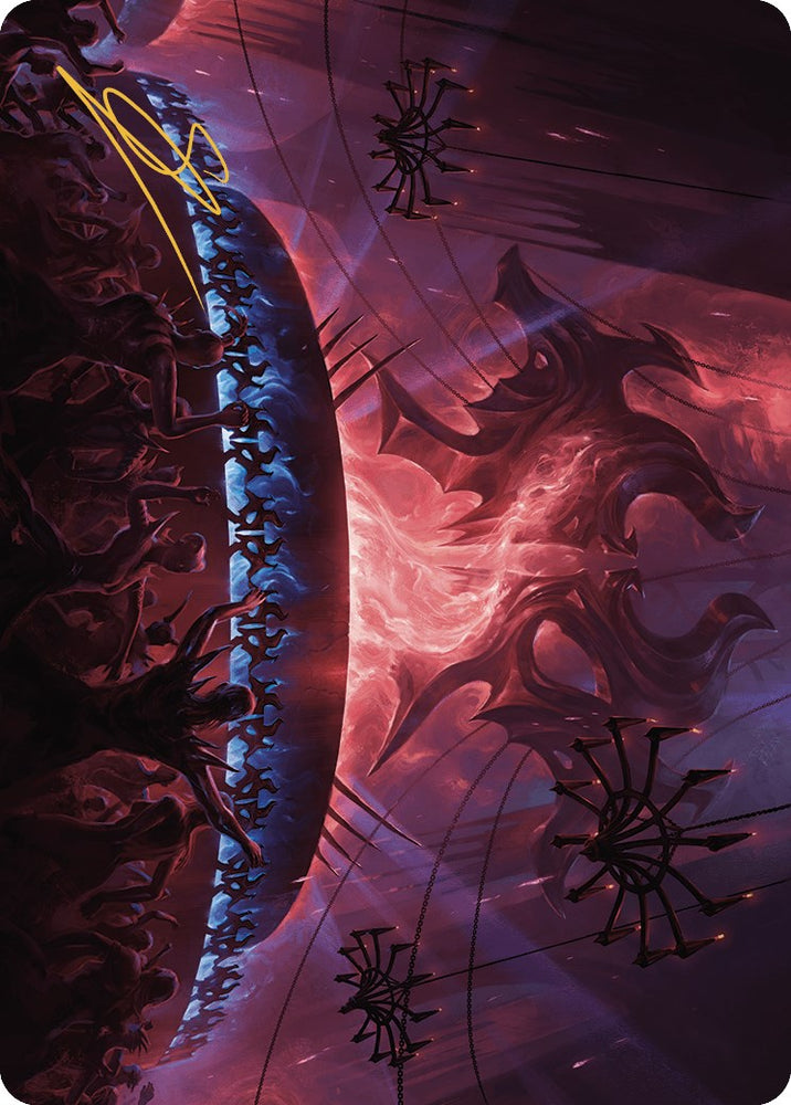 Raucous Theater Art Card (Gold-Stamped Signature) [Murders at Karlov Manor Art Series] Magic: The Gathering