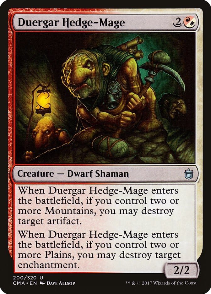 Duergar Hedge-Mage [Commander Anthology] Magic: The Gathering