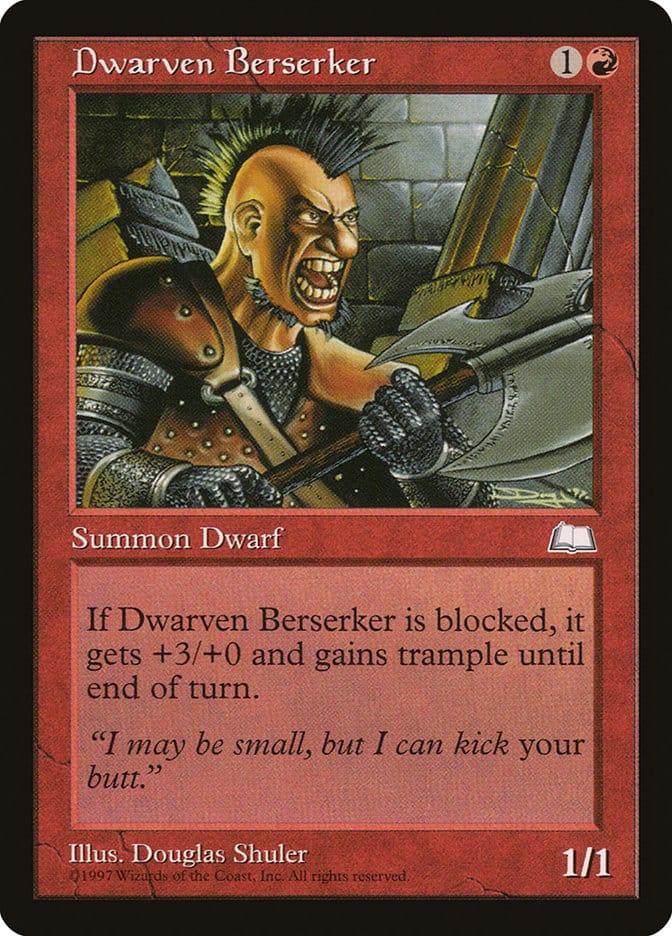 Dwarven Berserker [Weatherlight] Magic: The Gathering