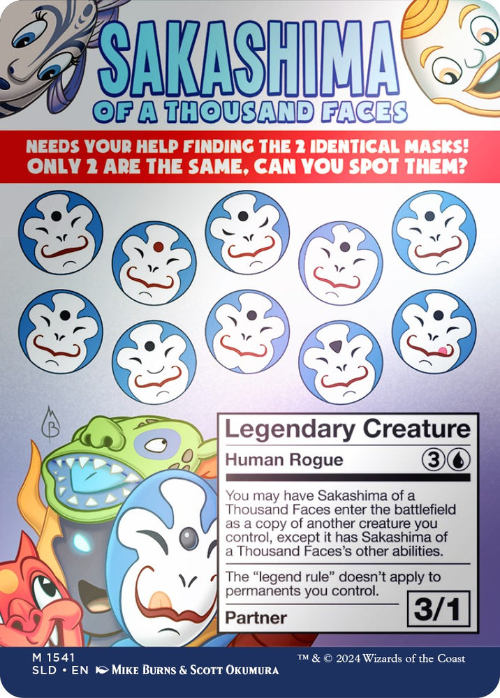 Sakashima of a Thousand Faces (Rainbow Foil) [Secret Lair Drop Series] Magic: The Gathering