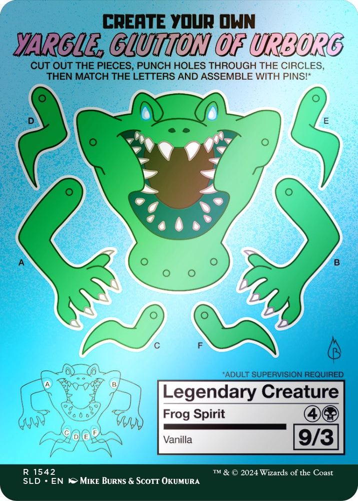 Yargle, Glutton of Urborg (Rainbow Foil) [Secret Lair Drop Series] Magic: The Gathering