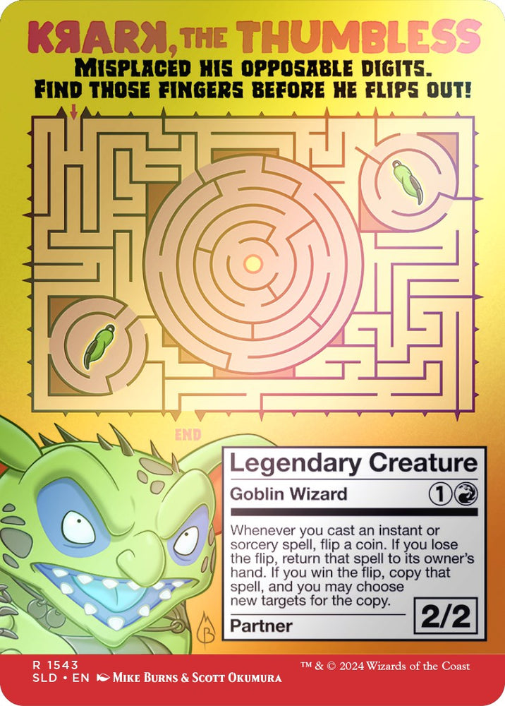 Krark, the Thumbless (Rainbow Foil) [Secret Lair Drop Series] Magic: The Gathering