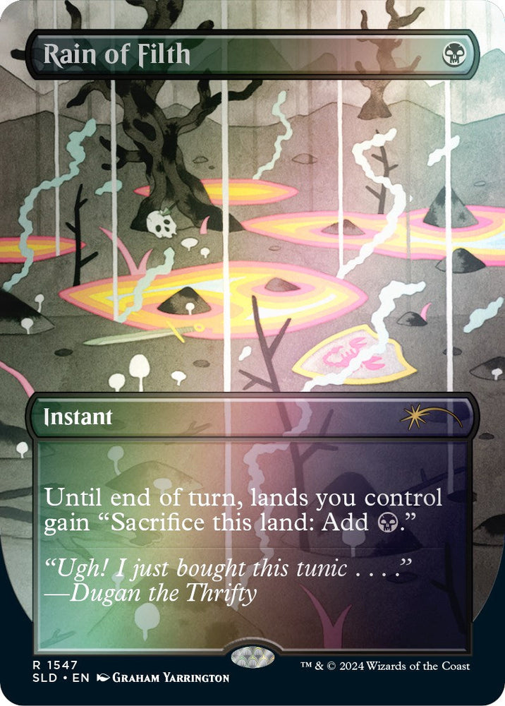 Rain of Filth (Rainbow Foil) [Secret Lair Drop Series] Magic: The Gathering