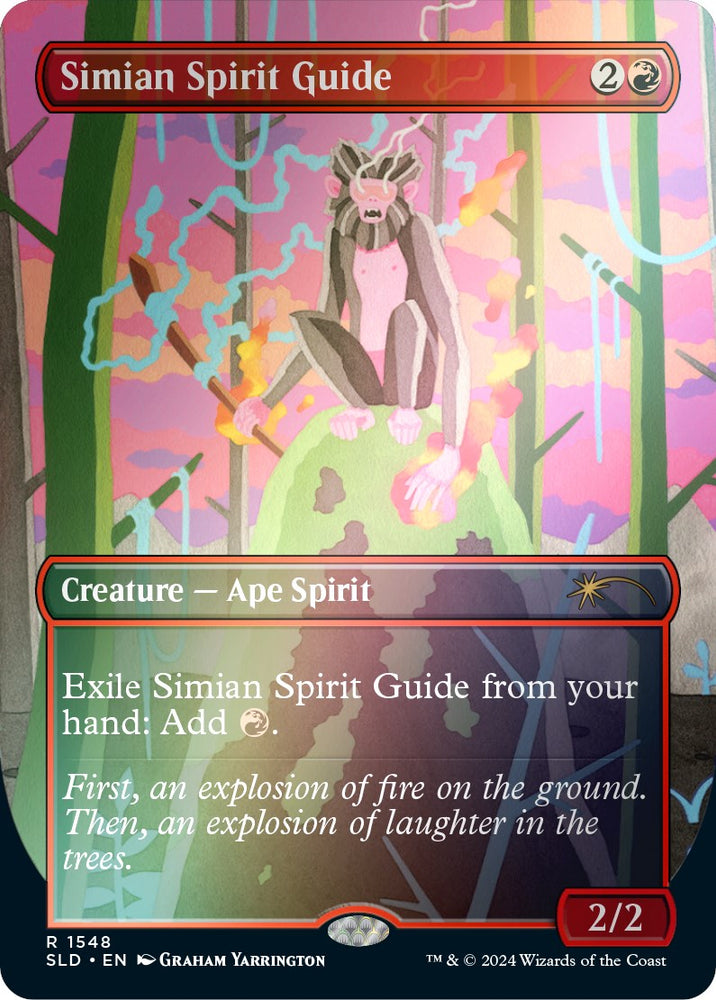 Simian Spirit Guide (Rainbow Foil) [Secret Lair Drop Series] Magic: The Gathering