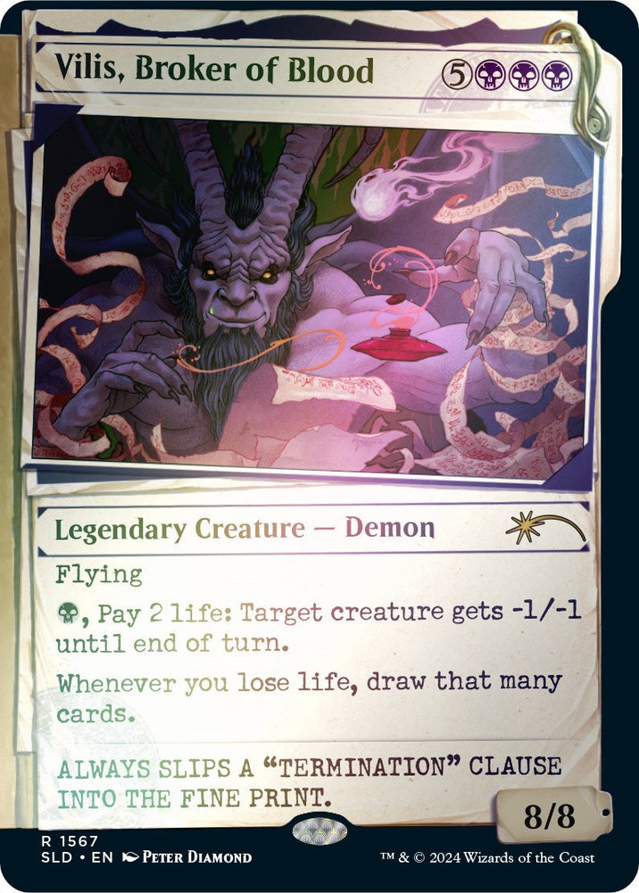 Vilis, Broker of Blood (Rainbow Foil) [Secret Lair Drop Series] Magic: The Gathering