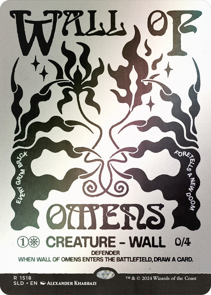 Wall of Omens (Rainbow Foil) [Secret Lair Drop Series] Magic: The Gathering