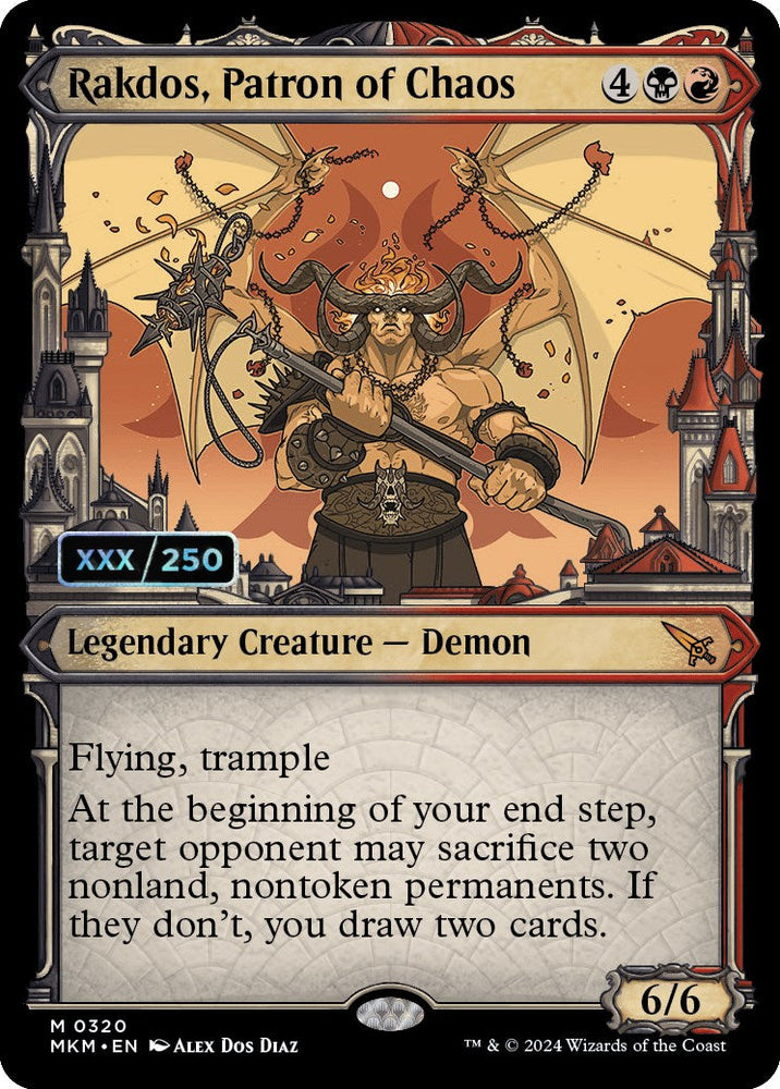 Rakdos, Patron of Chaos (Serialized) [Murders at Karlov Manor] Magic: The Gathering