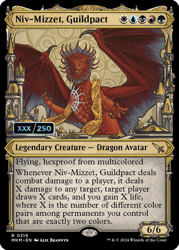 Niv-Mizzet, Guildpact (Serialized) [Murders at Karlov Manor] Magic: The Gathering