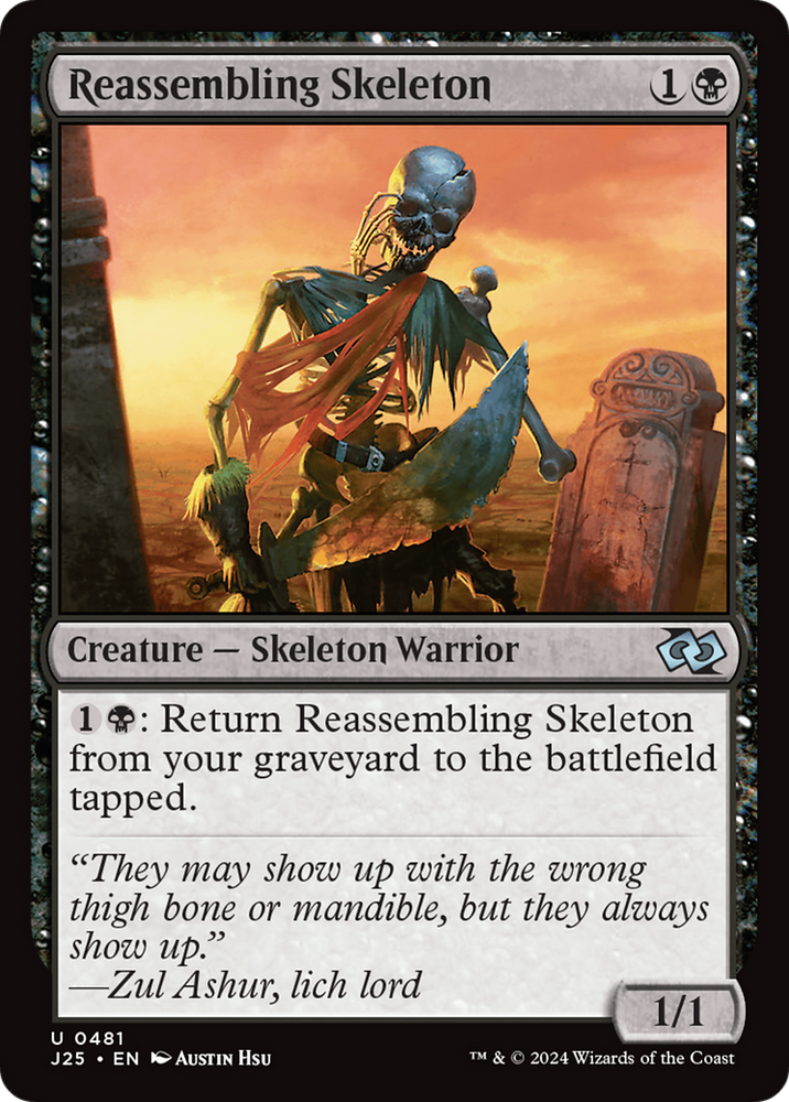 Reassembling Skeleton [Foundations Jumpstart] Magic: The Gathering