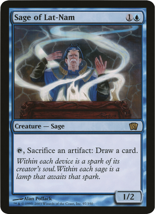 Sage of Lat-Nam (Oversized) [Eighth Edition Box Topper] Magic: The Gathering