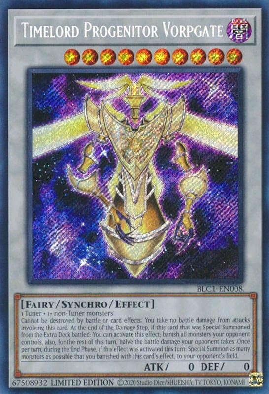 Timelord Progenitor Vorpgate [BLC1-EN008] Secret Rare - Yugioh Cards For Your TCG Needs!