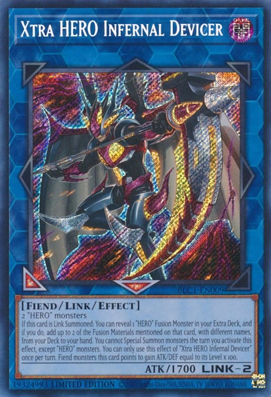 Xtra HERO Infernal Devicer [BLC1-EN009] Secret Rare - Yugioh Cards For Your TCG Needs!