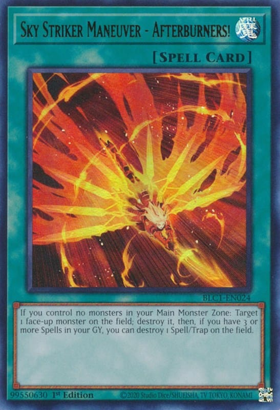 Sky Striker Maneuver - Afterburners! [BLC1-EN024] Ultra Rare - Yugioh Cards For Your TCG Needs!