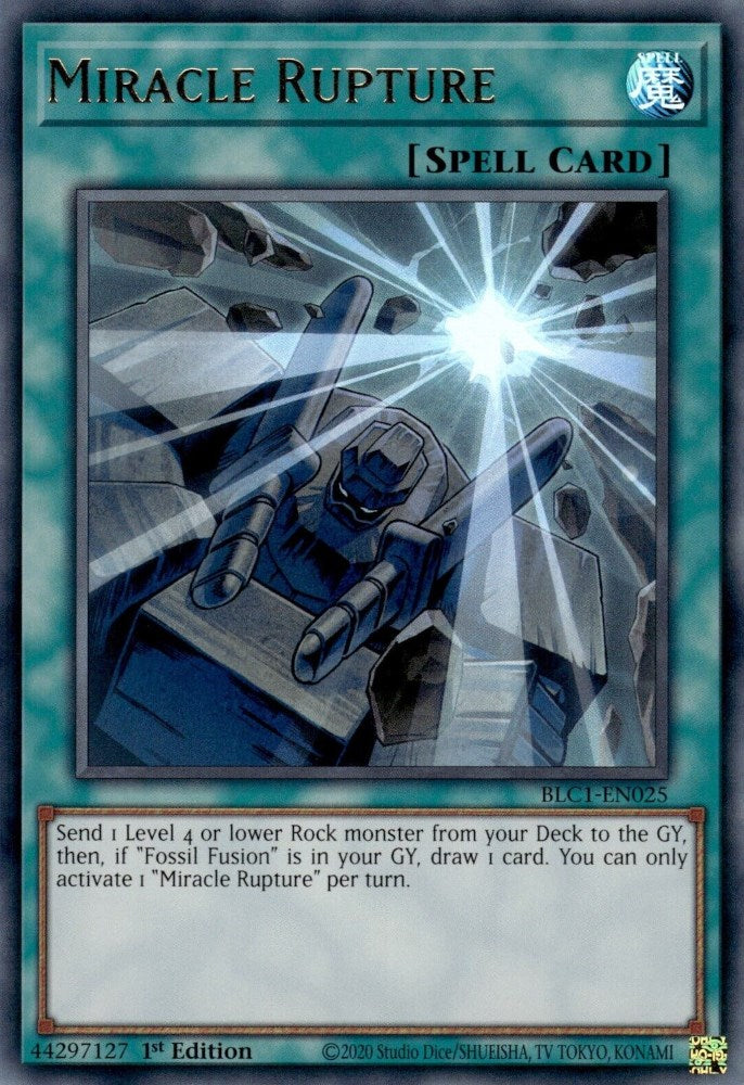 Miracle Rupture [BLC1-EN025] Ultra Rare - Yugioh Cards For Your TCG Needs!
