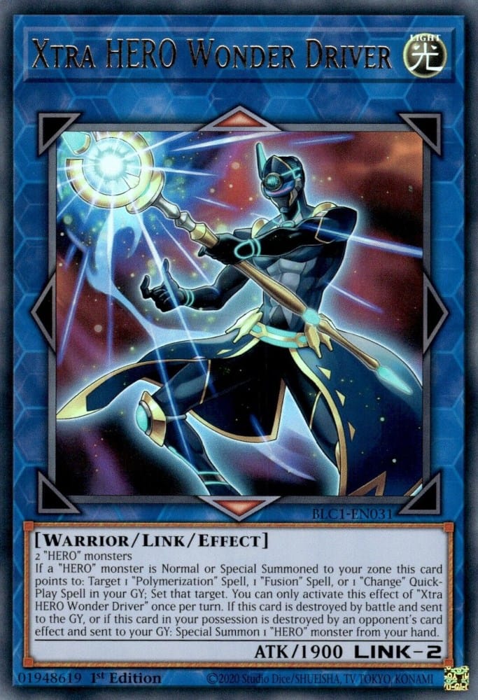 Xtra HERO Wonder Driver [BLC1-EN031] Ultra Rare - Yugioh Cards For Your TCG Needs!